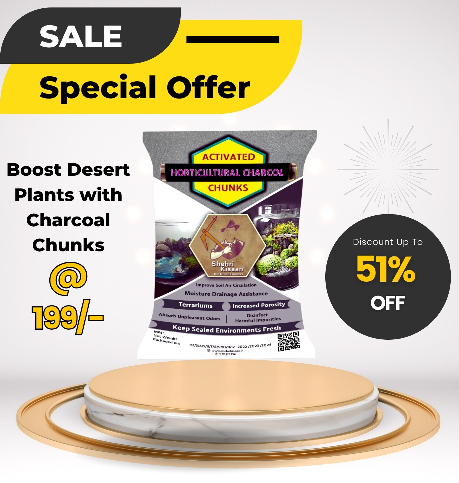 Activated Charcoal Chunks