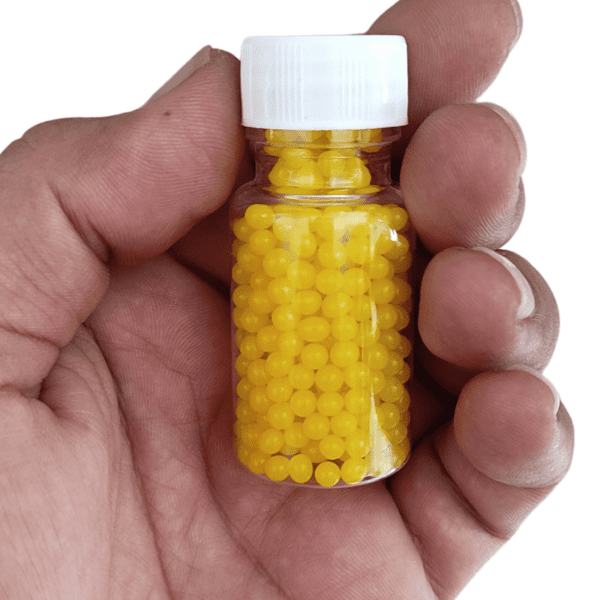 Yellow Jelly Beads - Small Bottle